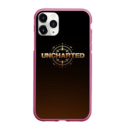 Чехол iPhone 11 Pro матовый Анчартед: На картах не значится, цвет: 3D-малиновый