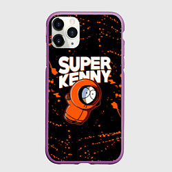 Чехол iPhone 11 Pro матовый Южный парк - Кенни, цвет: 3D-фиолетовый