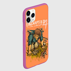 Чехол iPhone 11 Pro матовый Uncharted 4 A Thiefs End, цвет: 3D-фиолетовый — фото 2