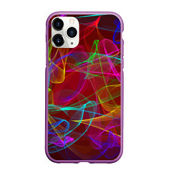 Чехол iPhone 11 Pro матовый Color neon pattern Vanguard