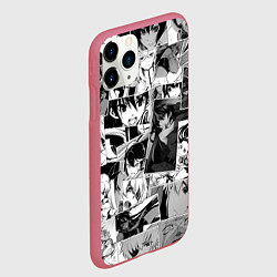Чехол iPhone 11 Pro матовый Убийца Акамэ pattern, цвет: 3D-малиновый — фото 2