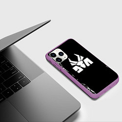 Чехол iPhone 11 Pro матовый Die antwoord, цвет: 3D-фиолетовый — фото 2