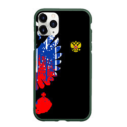 Чехол iPhone 11 Pro матовый Герб russia