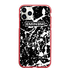 Чехол iPhone 11 Pro матовый Eminem Эминема, цвет: 3D-красный