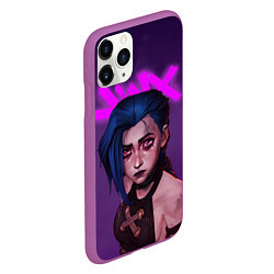 Чехол iPhone 11 Pro матовый ARCANE League Of Legends JINX, цвет: 3D-фиолетовый — фото 2