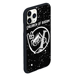 Чехол iPhone 11 Pro матовый Children of Bodom КОТ Брызги, цвет: 3D-черный — фото 2