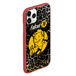 Чехол iPhone 11 Pro матовый Fallout 76 bethesda, цвет: 3D-красный — фото 2