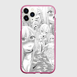 Чехол iPhone 11 Pro матовый Марин Китагава Эта фарфоровая кукла влюбилась Patt, цвет: 3D-малиновый