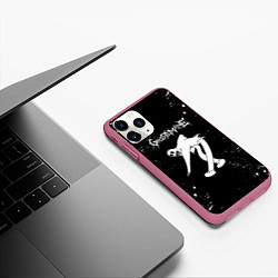 Чехол iPhone 11 Pro матовый Ghostemane Rap Гостмейн, цвет: 3D-малиновый — фото 2