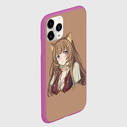 Чехол iPhone 11 Pro матовый Милая Рафталия, цвет: 3D-фиолетовый — фото 2