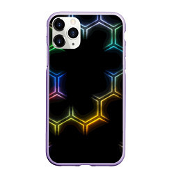 Чехол iPhone 11 Pro матовый Геометрический узор Neon