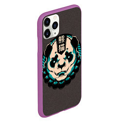Чехол iPhone 11 Pro матовый Символ Панды, цвет: 3D-фиолетовый — фото 2