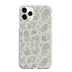 Чехол iPhone 11 Pro матовый Морские Котики: Серый