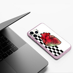 Чехол iPhone 11 Pro матовый My heart, Моё сердце, цвет: 3D-розовый — фото 2