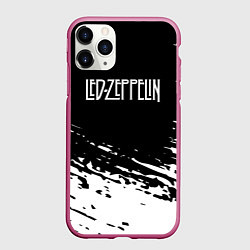 Чехол iPhone 11 Pro матовый LED ZEPPELIN ЛЕД ЗЕППЕЛИН, цвет: 3D-малиновый