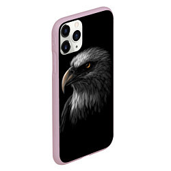 Чехол iPhone 11 Pro матовый Голова хищного орла, цвет: 3D-розовый — фото 2