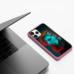 Чехол iPhone 11 Pro матовый James Root - Slipknot - We are Not Your Kind, цвет: 3D-малиновый — фото 2