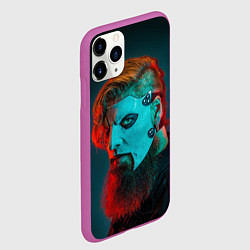Чехол iPhone 11 Pro матовый James Root - Slipknot - We are Not Your Kind, цвет: 3D-фиолетовый — фото 2
