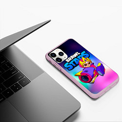 Чехол iPhone 11 Pro матовый Бонни Bonnie Empress Brawl Stars, цвет: 3D-розовый — фото 2