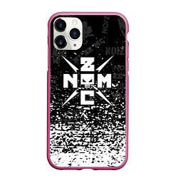 Чехол iPhone 11 Pro матовый Noize mc брызги, цвет: 3D-малиновый