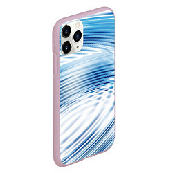 Чехол iPhone 11 Pro матовый Круги на воде Океан Wave, цвет: 3D-розовый — фото 2