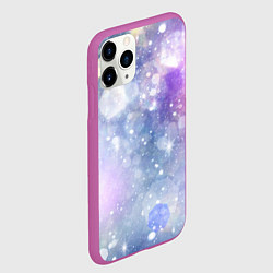 Чехол iPhone 11 Pro матовый Абстрактные блики, цвет: 3D-фиолетовый — фото 2