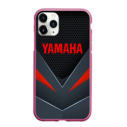 Чехол iPhone 11 Pro матовый YAMAHA ТЕХНОЛОГИЧЕСКАЯ БРОНЯ, цвет: 3D-малиновый