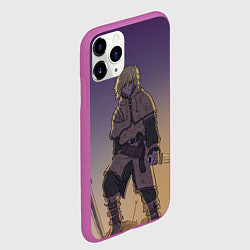 Чехол iPhone 11 Pro матовый Торфинн на холме, цвет: 3D-фиолетовый — фото 2