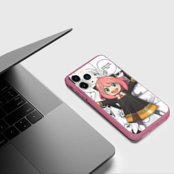 Чехол iPhone 11 Pro матовый Семья Шпиона Spy x Family, цвет: 3D-малиновый — фото 2