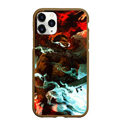 Чехол iPhone 11 Pro матовый BERSERK В ПЕПЛЕ, цвет: 3D-коричневый