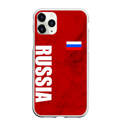 Чехол iPhone 11 Pro матовый RUSSIA - RED EDITION - SPORTWEAR, цвет: 3D-белый