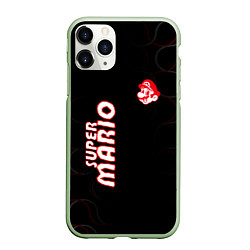 Чехол iPhone 11 Pro матовый Super mario супер Марио, цвет: 3D-салатовый