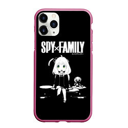 Чехол iPhone 11 Pro матовый Аня Форджер Семья Шпиона Spy x Family, цвет: 3D-малиновый