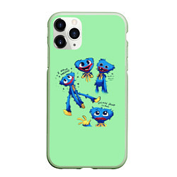 Чехол iPhone 11 Pro матовый POPPY PLAYTIME HAGGY WAGGY - ПОППИ ПЛЕЙТАЙМ ХАГГИ, цвет: 3D-салатовый