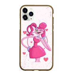 Чехол iPhone 11 Pro матовый POPPY PLAYTIME - Mommy long legs - Мамочка длинные, цвет: 3D-коричневый