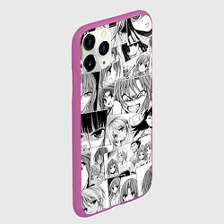 Чехол iPhone 11 Pro матовый Когда плачут цикады pattern, цвет: 3D-фиолетовый — фото 2