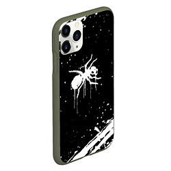 Чехол iPhone 11 Pro матовый The prodigy - паук, цвет: 3D-темно-зеленый — фото 2