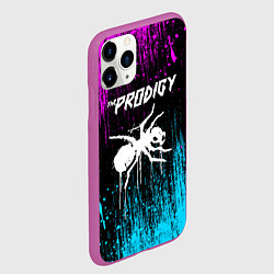 Чехол iPhone 11 Pro матовый The prodigy neon, цвет: 3D-фиолетовый — фото 2