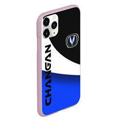 Чехол iPhone 11 Pro матовый ЧАНГАН - CHANGAN ТРИКОЛОР, цвет: 3D-розовый — фото 2