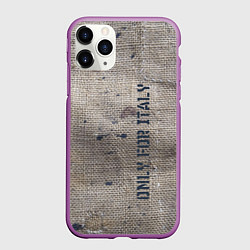 Чехол iPhone 11 Pro матовый Only for Italy Мешковина Авангард Hype, цвет: 3D-фиолетовый