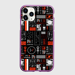 Чехол iPhone 11 Pro матовый TWENTY ONE PILOTS 21, цвет: 3D-фиолетовый