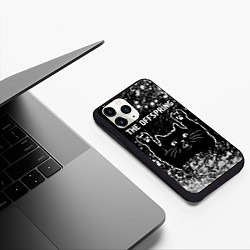 Чехол iPhone 11 Pro матовый The Offspring Rock Cat, цвет: 3D-черный — фото 2