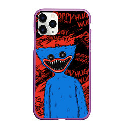 Чехол iPhone 11 Pro матовый ХАГГИ ВАГГИ - HUGGY WUGGY - СИНИЙ МОНСТР, цвет: 3D-фиолетовый