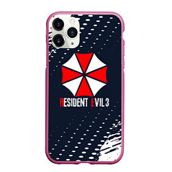 Чехол iPhone 11 Pro матовый Umbrella Corporation Resident Evil Краски, цвет: 3D-малиновый