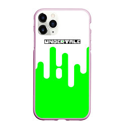 Чехол iPhone 11 Pro матовый Undertale андертейл логотип, цвет: 3D-розовый