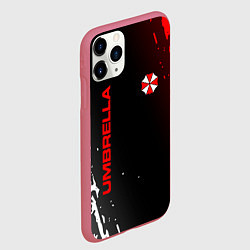 Чехол iPhone 11 Pro матовый Resident evil амбрелла, цвет: 3D-малиновый — фото 2