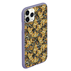 Чехол iPhone 11 Pro матовый Текстурные узоры, цвет: 3D-серый — фото 2
