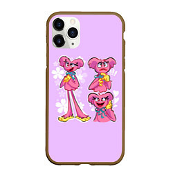 Чехол iPhone 11 Pro матовый РАЗНАЯ КИССИ МИССИ KISSY MISSY, цвет: 3D-коричневый