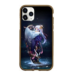 Чехол iPhone 11 Pro матовый АЯКА-AYAKA ТАНЕЦ, цвет: 3D-коричневый