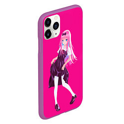 Чехол iPhone 11 Pro матовый Милая госпожа Кагуя, цвет: 3D-фиолетовый — фото 2